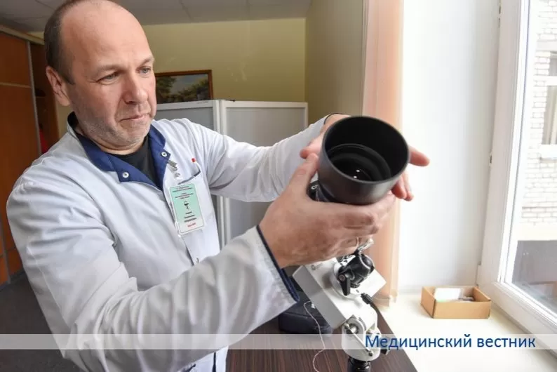 Врач кабинета МРТ Гродненской университетской клиники Андрей Прокопович открывает космос
