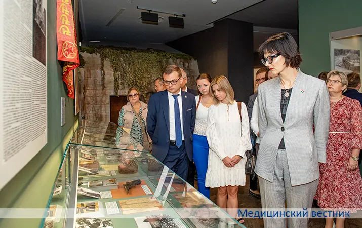 Представители Минздрава Беларуси посетили Музей истории ВОВ